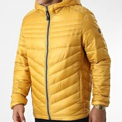 Budget 🌟 Doudoune Capuche Hero Doré de Jack And Jones 💯