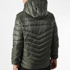 Vente flash 🎁 Doudoune Capuche Hero Vert Kaki de Jack And Jones 😍 -Jack And Jones Soldes jack and jones 326303 12211785 ROSIN CONTRAST Z 20220707T160238 04