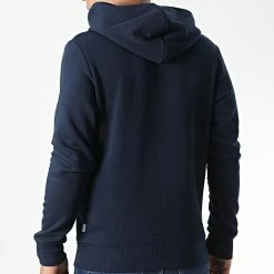 Offres 👍 Sweat Capuche Corp Logo 12152840 Bleu Marine de Jack And Jones 👏 -Jack And Jones Soldes jack and jones 326312 12152840 NAVY BLAZER PLAY 3 20220706T161458 04