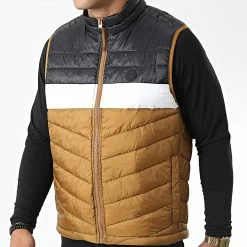 Nouveau ⭐ Doudoune Sans Manches Hero Bodywarmer 12211790 Noir Marron de Jack And Jones 👍