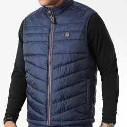 Vente flash 👏 Doudoune Sans Manches Hero Bodywarmer 12211790 Bleu Marine de Jack And Jones 🌟
