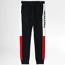 Offres ⭐ Pantalon Jogging Enfant Logo Block Bleu Marine de Jack And Jones 😍