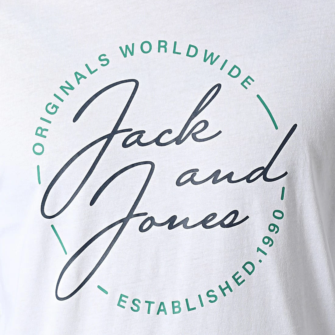 Bon marché 🎉 Tee 👚 Shirt Manches Longues Jerrys 12222085 Blanc de Jack And Jones 🌟 2 Bon marché 🎉 Tee 👚 Shirt Manches Longues Jerrys 12222085 Blanc de Jack And Jones 🌟 – Image 2