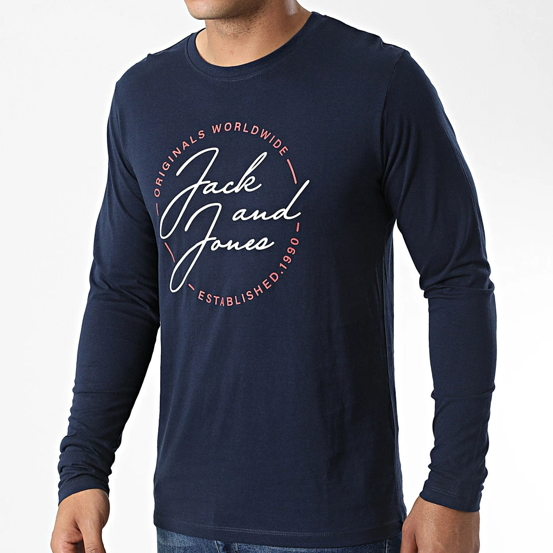 Sortie 🛒 Tee 👚 Shirt Manches Longues Jerrys 12222085 Bleu Marine de Jack And Jones ✔️ 1 Sortie 🛒 Tee 👚 Shirt Manches Longues Jerrys 12222085 Bleu Marine de Jack And Jones ✔️