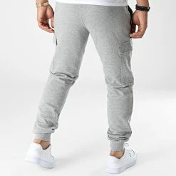 Tout neuf ⭐ Pantalon Jogging Gordon Cargo 12212170 Gris Chiné de Jack And Jones 🛒 -Jack And Jones Soldes jack and jones 326509 12212170 LIGHT GREY MEL 20220817T093127 04