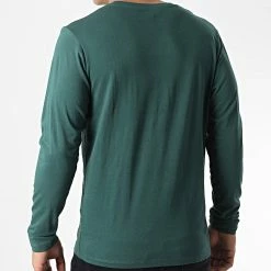 Promo 🥰 Tee 👕 Shirt Manches Longues Jerrys 12222085 Vert Foncé de Jack And Jones ⌛ -Jack And Jones Soldes jack and jones 326513 12222085 TREKKING GREEN SMALL 20220706T161544 04