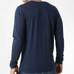 Grosses soldes 🥰 Tee 👕 Shirt Manches Longues Jerrys 12222085 Bleu Marine de Jack And Jones ⌛ -Jack And Jones Soldes jack and jones 326515 12222085 NAVY BLAZER SMALL 20220706T161439 04