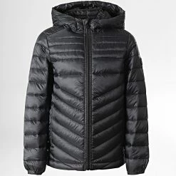 Le moins cher 🧨 Doudoune Capuche Enfant Hero Noir de Jack And Jones 🥰