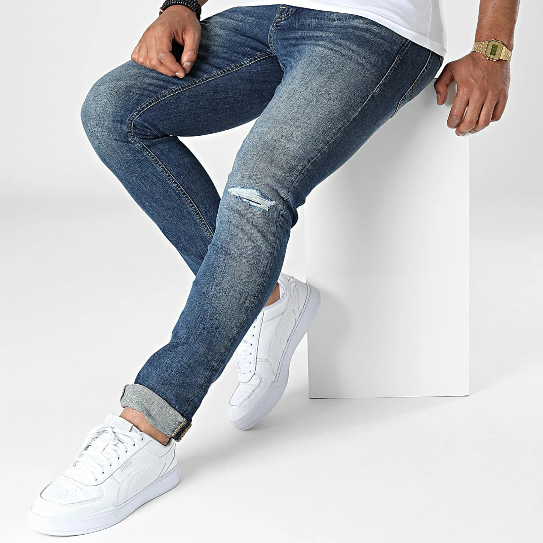 Sortie 🧨 Jean Slim Glenn Original Bleu Denim de Jack And Jones 🧨 3 Sortie 🧨 Jean Slim Glenn Original Bleu Denim de Jack And Jones 🧨 – Image 3