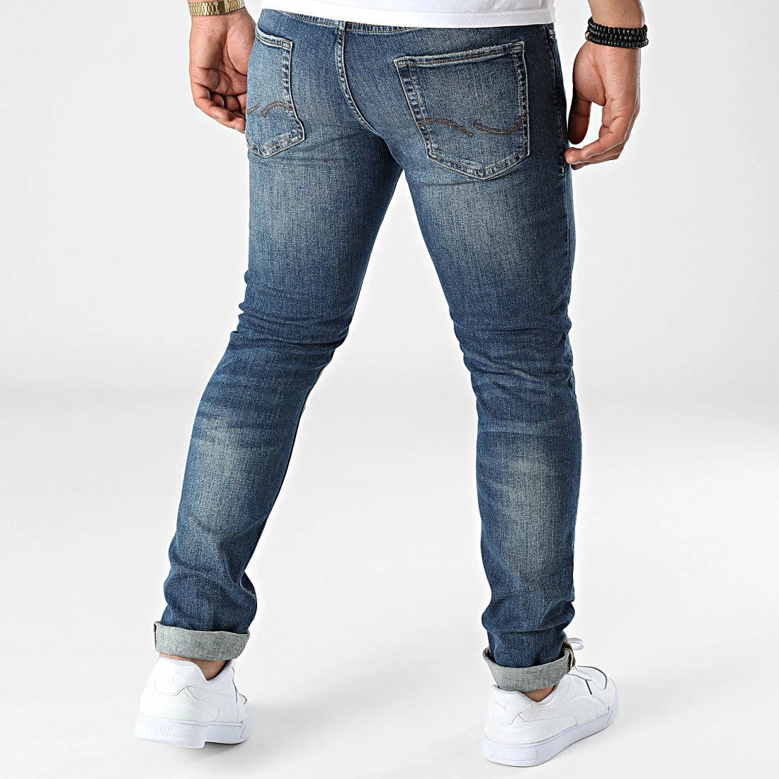 Sortie 🧨 Jean Slim Glenn Original Bleu Denim de Jack And Jones 🧨 4 Sortie 🧨 Jean Slim Glenn Original Bleu Denim de Jack And Jones 🧨 – Image 4