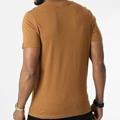 Tout neuf 👍 Tee 👚 Shirt Corp Logo Camel de Jack And Jones 🧨 -Jack And Jones Soldes jack and jones 326984 12151955 RUBBER 20220817T093913 04