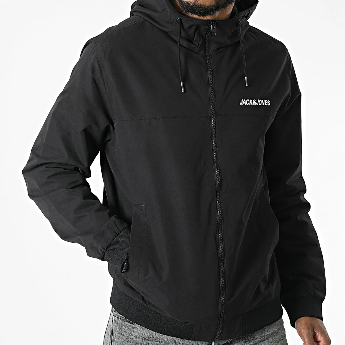 Offres ⌛ Veste Zippée Capuche Rush Noir de Jack And Jones 😍 3 Offres ⌛ Veste Zippée Capuche Rush Noir de Jack And Jones 😍 – Image 3