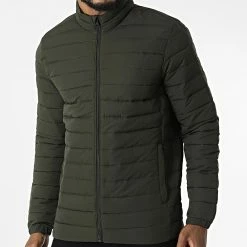 Offres 💯 Doudoune Recycle Vert Kaki de Jack And Jones 🌟