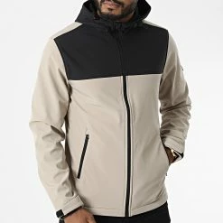 Coupon 😍 Veste Zippée Capuche Marvin 12212363 Beige Noir de Jack And Jones ✨ -Jack And Jones Soldes jack and jones 327096 12212363 CROCKERY 20220708T113625 03