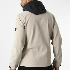 Coupon 😍 Veste Zippée Capuche Marvin 12212363 Beige Noir de Jack And Jones ✨ -Jack And Jones Soldes jack and jones 327096 12212363 CROCKERY 20220708T113626 04