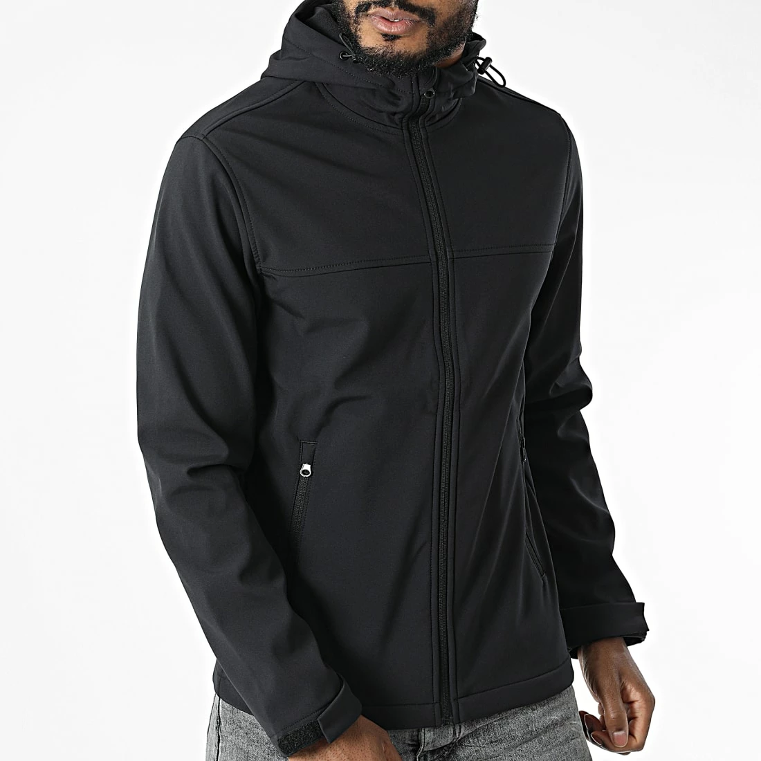 Sortie 🎉 Veste Zippée Capuche Marvin 12212363 Noir de Jack And Jones ❤️ 3 Sortie 🎉 Veste Zippée Capuche Marvin 12212363 Noir de Jack And Jones ❤️ – Image 3