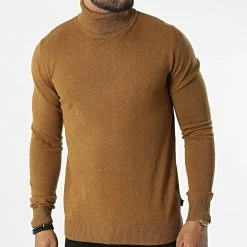 Offres 💯 Pull Col Roulé Emil Camel de Jack And Jones 😉