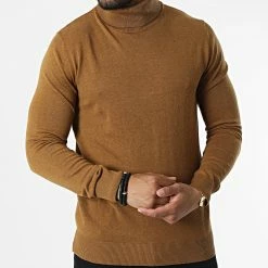 Offres 💯 Pull Col Roulé Emil Camel de Jack And Jones 😉 -Jack And Jones Soldes jack and jones 327500 12157417 RUBBER 20220711T155541 03