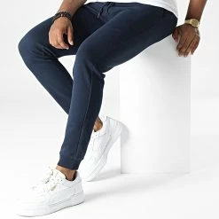 Grosses soldes 😀 Pantalon Jogging Will Newbasic Bleu Marine de Jack And Jones ⌛ -Jack And Jones Soldes jack and jones 327517 12211027 NAVY BLAZER 20220712T160517 03