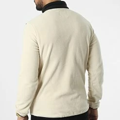 Remise 🧨 Veste Polaire Zippée Hyper Beige Noir de Jack And Jones 👏 -Jack And Jones Soldes jack and jones 327558 12221282 MOONBEAM 20220711T155452 04
