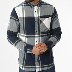 Acheter 👏 Chemise Manches Longues A Carreaux Owen Fast Check Bleu Marine Blanc de Jack And Jones 🧨 -Jack And Jones Soldes jack and jones 327595 12221896 NAVY BLAZER 20220713T151155 03