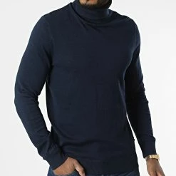 Budget 💯 Pull Col Roulé Emil Bleu Marine de Jack And Jones 💯 6 Budget 💯 Pull Col Roulé Emil Bleu Marine de Jack And Jones 💯 -Jack And Jones Soldes jack and jones 328682 12157417 NAVY BLAZER 20220721T160415 03