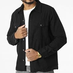 Meilleur prix 💯 Surchemise Jay Noir de Jack And Jones 🧨