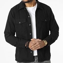 Meilleur prix 💯 Surchemise Jay Noir de Jack And Jones 🧨 -Jack And Jones Soldes jack and jones 328686 12213478 BLACK 20220721T160807 03