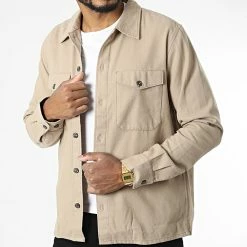 Promo 🎁 Surchemise Jay Beige de Jack And Jones 🥰