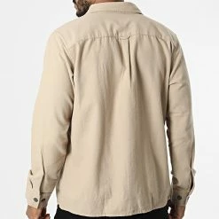 Promo 🎁 Surchemise Jay Beige de Jack And Jones 🥰 -Jack And Jones Soldes jack and jones 328687 12213478 CROCKERY 20220721T160926 04