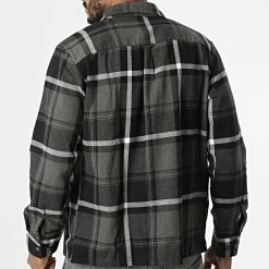 Budget 🔔 Surchemise A Carreaux Jay Gris Noir de Jack And Jones 🔥 -Jack And Jones Soldes jack and jones 328688 12213478 GREY MELANGE 20220721T160755 04