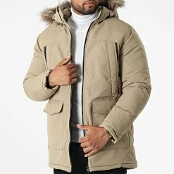 Tout neuf 😉 Parka Capuche Fourrure Craft Beige de Jack And Jones 🔥