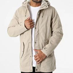 Jack And Jones Soldes 10 Offres 🌟 Parka Capuche AKM Ecklon Beige de Jack And Jones 🤩