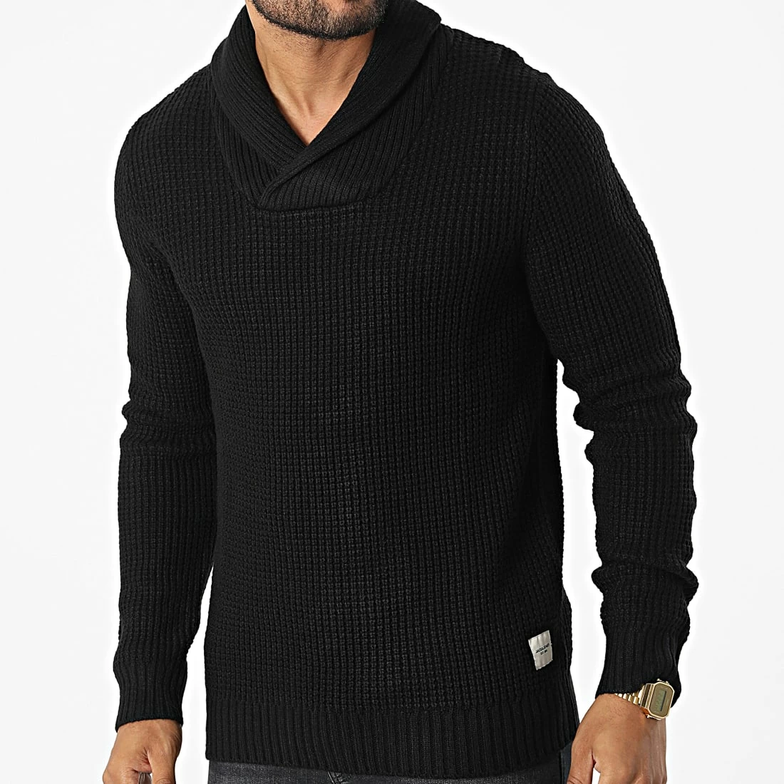 Coupon 🎁 Pull Col Amplified Nick Noir de Jack And Jones ⌛ 1 Coupon 🎁 Pull Col Amplified Nick Noir de Jack And Jones ⌛