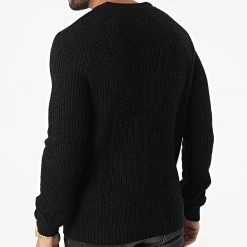 Grosses soldes 🛒 Pull Nick Noir de Jack And Jones 👏 -Jack And Jones Soldes jack and jones 328888 12211275 BLACK 20220725T155440 04