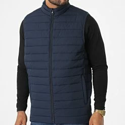Tout neuf ✔️ Doudoune Sans Manches Recycle Bodywarmer 12211132 Bleu Marine de Jack And Jones 👏