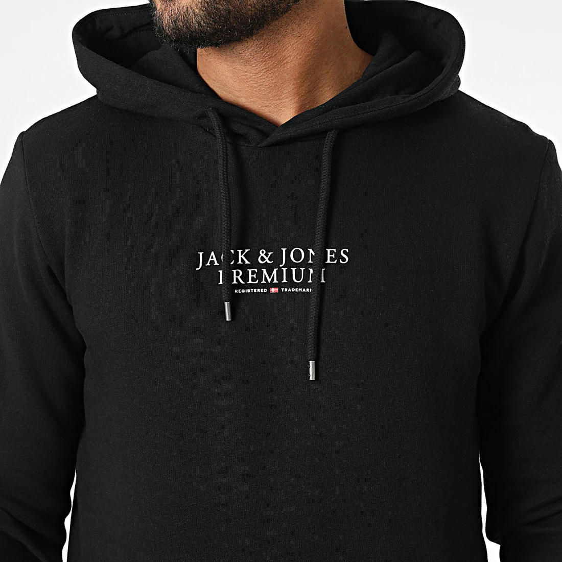 Sortie 😉 Sweat Capuche Archie Noir de Jack And Jones 🌟 2 Sortie 😉 Sweat Capuche Archie Noir de Jack And Jones 🌟 – Image 2