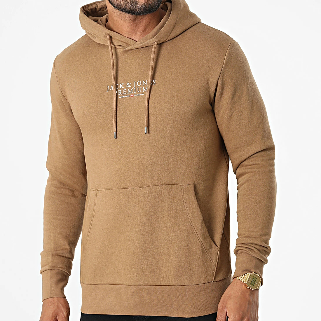 Remise 🎉 Sweat Capuche Archie Camel de Jack And Jones 🎁 1 Remise 🎉 Sweat Capuche Archie Camel de Jack And Jones 🎁