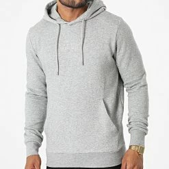 Offres 🔥 Sweat Capuche Archie Gris Chiné de Jack And Jones 😀