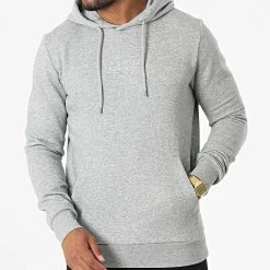 Offres 🔥 Sweat Capuche Archie Gris Chiné de Jack And Jones 😀 -Jack And Jones Soldes jack and jones 329044 12216335 LIGHT GREY MELANGE 20220725T144553 03