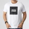 De gros 🔔 Tee 👕 Shirt Lock Blanc de Jack And Jones ✨