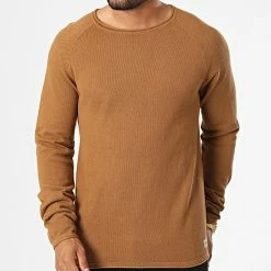 Meilleure affaire 😀 Pull Hill Knit Camel de Jack And Jones ❤️ -Jack And Jones Soldes jack and jones 329834 12157321 RUBBER TWISTED 20220728T144747 03