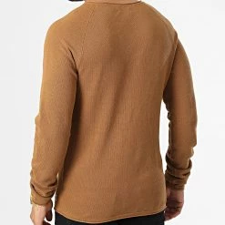 Meilleure affaire 😀 Pull Hill Knit Camel de Jack And Jones ❤️ -Jack And Jones Soldes jack and jones 329834 12157321 RUBBER TWISTED 20220728T144749 04