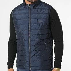 Promo 😉 Doudoune Sans Manches Patty Bleu Marine de Jack And Jones 🎉