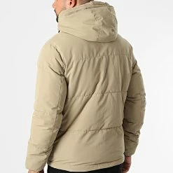 Promo 😉 Parka Capuche Timo Sable de Jack And Jones 🎁 -Jack And Jones Soldes jack and jones 330180 12212392 ELMWOOD 20220817T100753 04