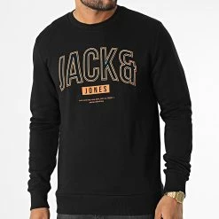 Le moins cher ✔️ Sweat Crewneck Thomas Noir de Jack And Jones 😀
