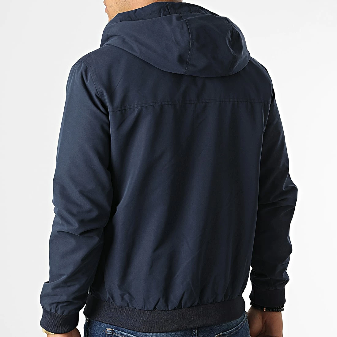 Meilleure affaire 👏 Veste Zippée Capuche Rush Hood Bomber 12200208 Bleu Marine de Jack And Jones 🔥 4 Meilleure affaire 👏 Veste Zippée Capuche Rush Hood Bomber 12200208 Bleu Marine de Jack And Jones 🔥 – Image 4