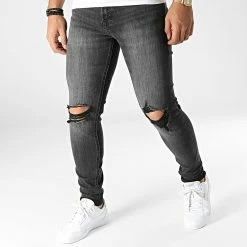 Coupon 🔥 Jean Skinny Pete Noir de Jack And Jones 🌟