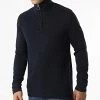Sortie 🎉 Pull Col Zippé Eli Knit High Bleu Marine de Jack And Jones 🔔
