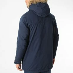 Promo 🌟 Parka Capuche Fourrure Winner Bleu Marine de Jack And Jones ❤️ -Jack And Jones Soldes jack and jones 331250 12211948 NAVY BLAZER 20220811T143006 04